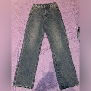 Blue denim mom jeans xxs